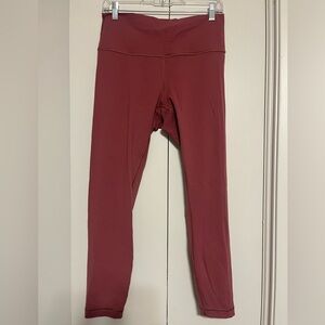 Lululemon Wunderunder Leggings Pink - Size 10